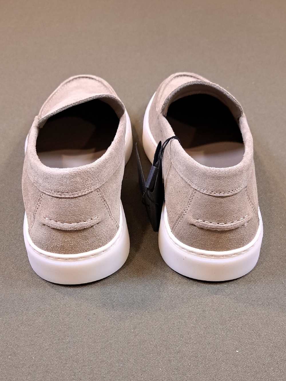 Massimo Dutti Split leather loafers with moc toe - Color: Sand - Size: Men 8 - Picture 6 of 12